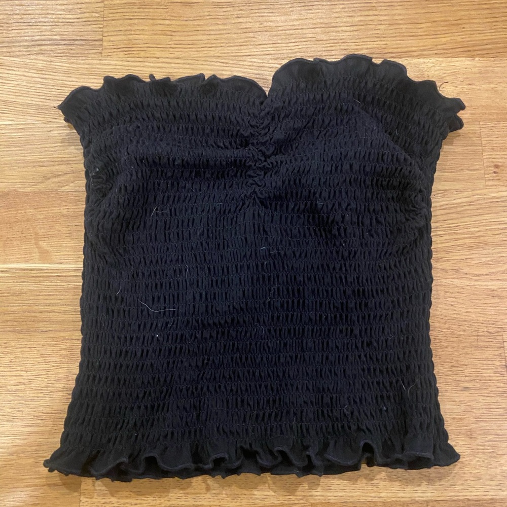 smocked tube top